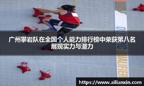 广州攀岩队在全国个人能力排行榜中荣获第八名展现实力与潜力